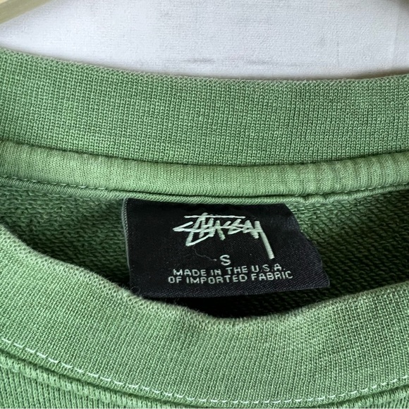 Vintage Stussy USA Made Embroidered Sweatshirt Small - Picture 4 of 6